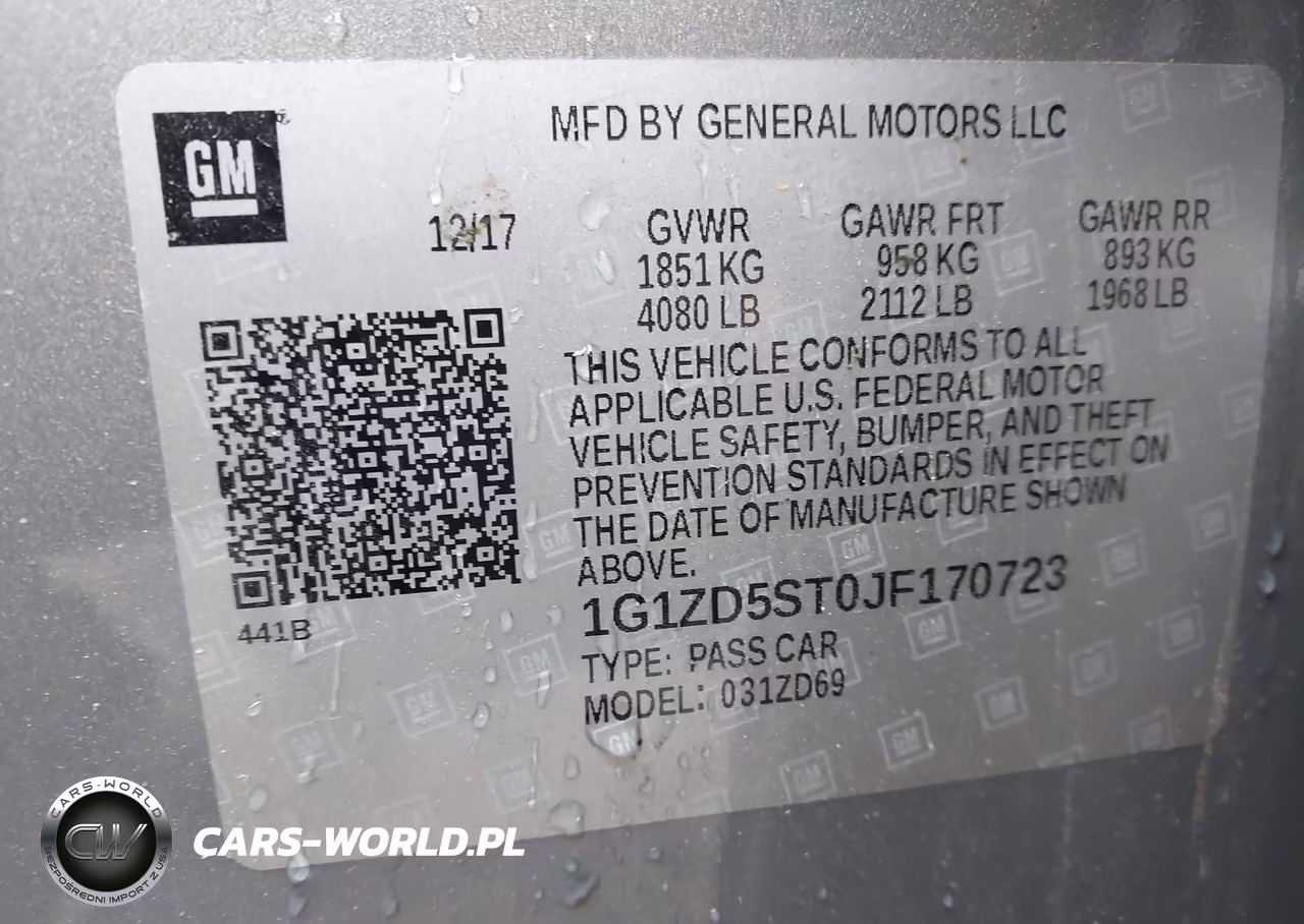 2018 Chevrolet Malibu Lt VIN:1G1ZD5ST0JF170723 - 9