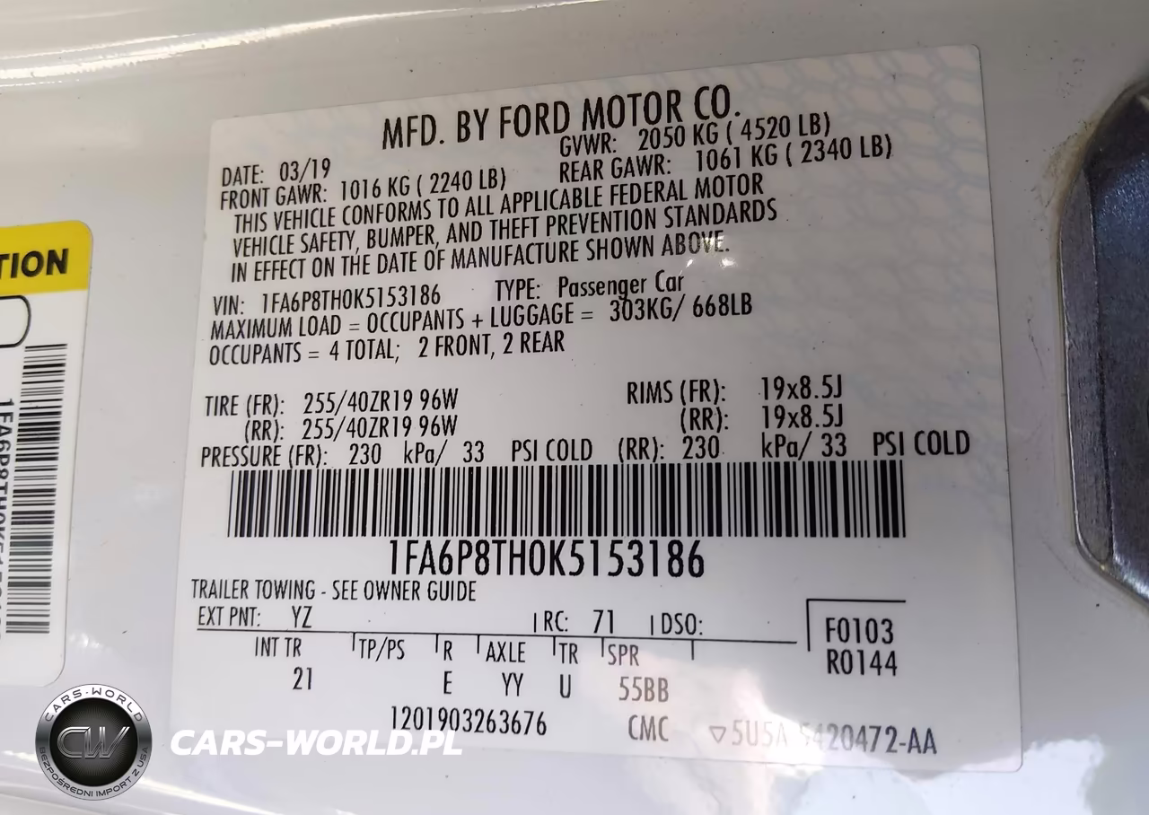 2019 Ford Mustang Ecoboost-Ecoboost Premium VIN:1FA6P8TH0K5153186 - 9