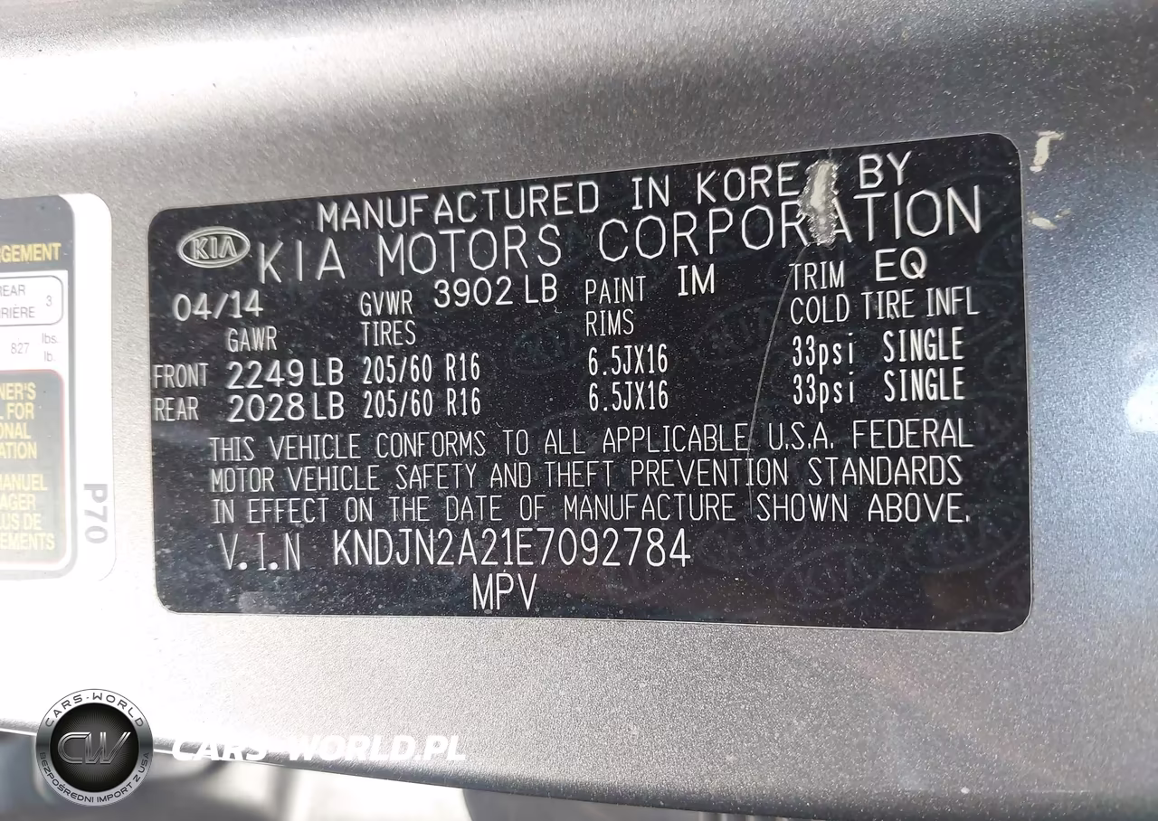 2014 Kia Soul VIN:KNDJN2A21E7092784 - 9