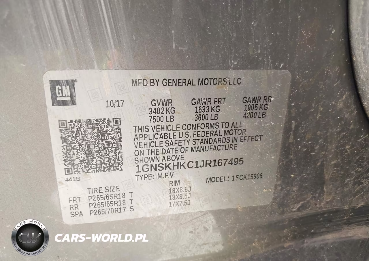 2018 Chevrolet Suburban Lt VIN:1GNSKHKC1JR167495 - 9