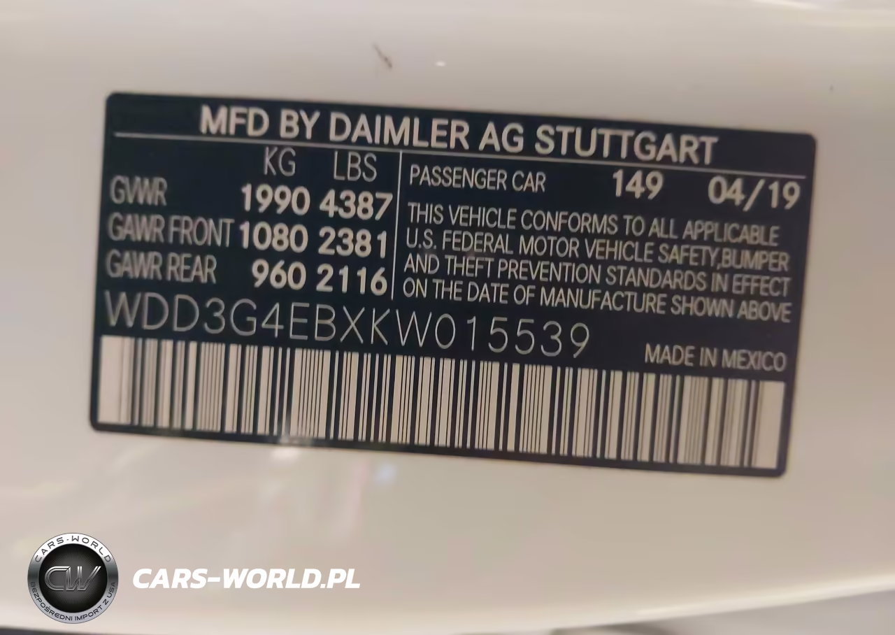 2019 Mercedes-Benz A 220 VIN:WDD3G4EBXKW015539 - 9