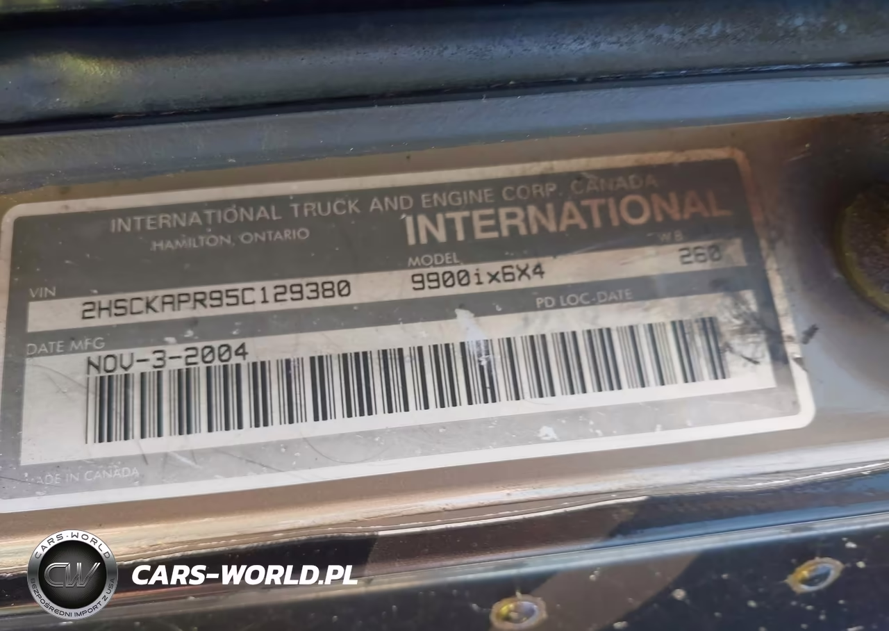 2005 International 9900 9900Ix VIN:2HSCKAPR95C129380 - 8
