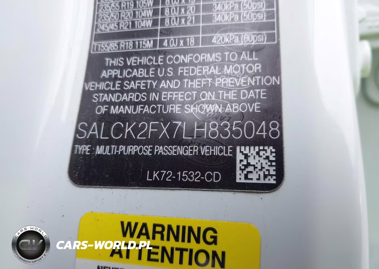 2020 Land Rover Discovery Sport Standard VIN:SALCK2FX7LH835048 - 9