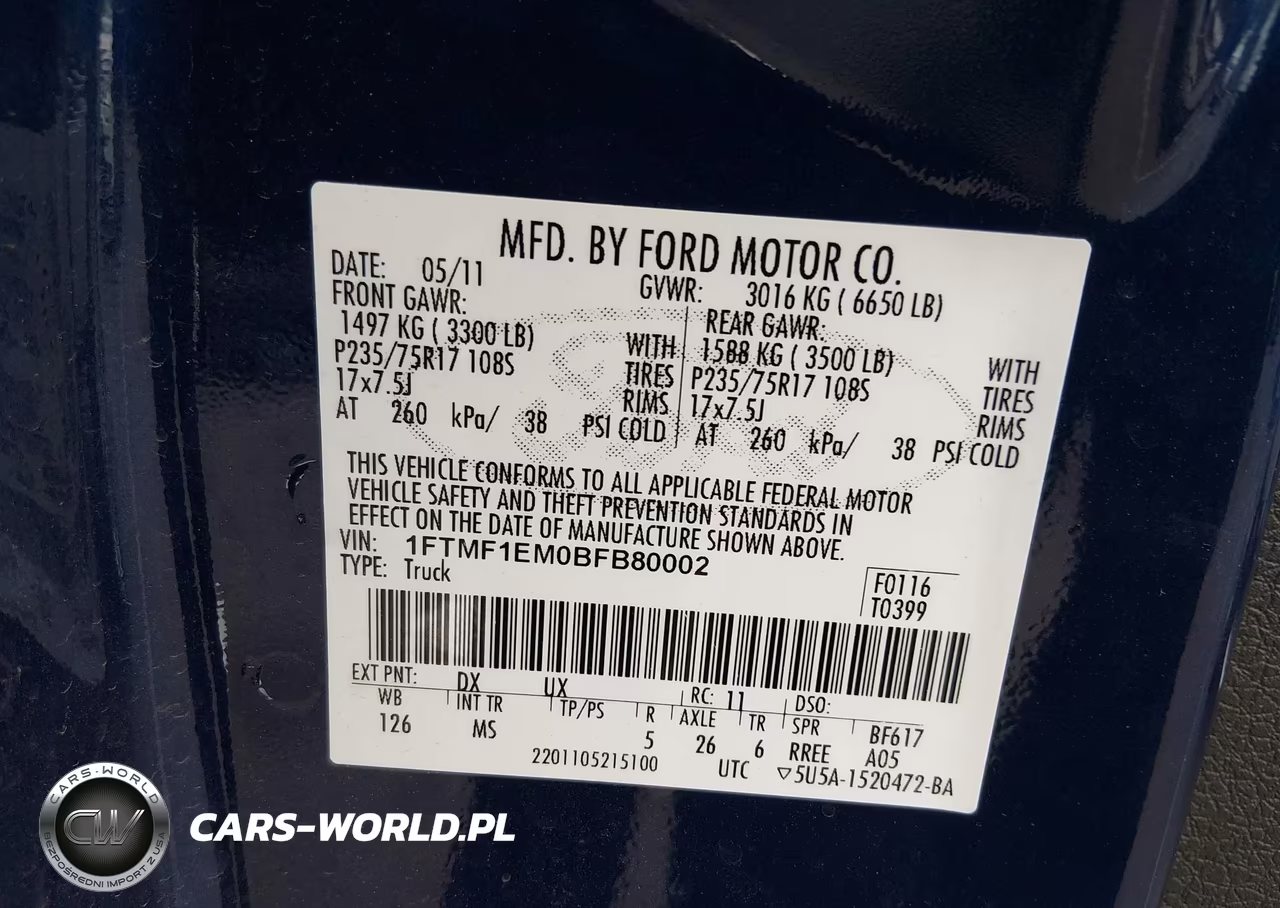 2011 Ford F-150 Xlt VIN:1FTMF1EM0BFB80002 - 9