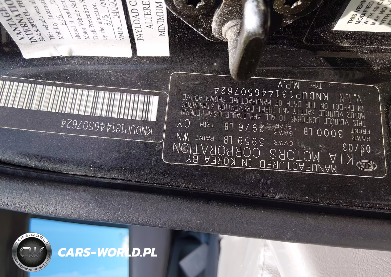 2004 Kia Sedona Ex-Lx VIN:KNDUP131446507624 - 9