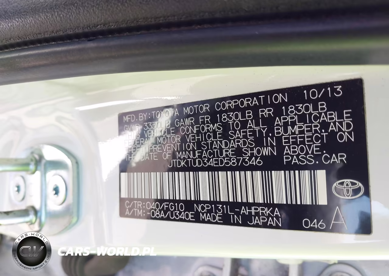 2014 Toyota Yaris L (Tmc-Cbu Plant)-Le (Tmc-Cbu Plant)-Se (Tmc-Cbu Plant) VIN:JTDKTUD34ED587346 - 9