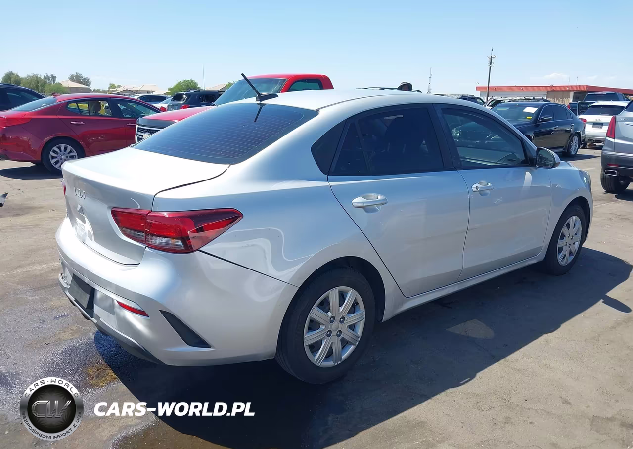 2022 Kia Rio Lx VIN:3KPA24ADXNE462524 - 4