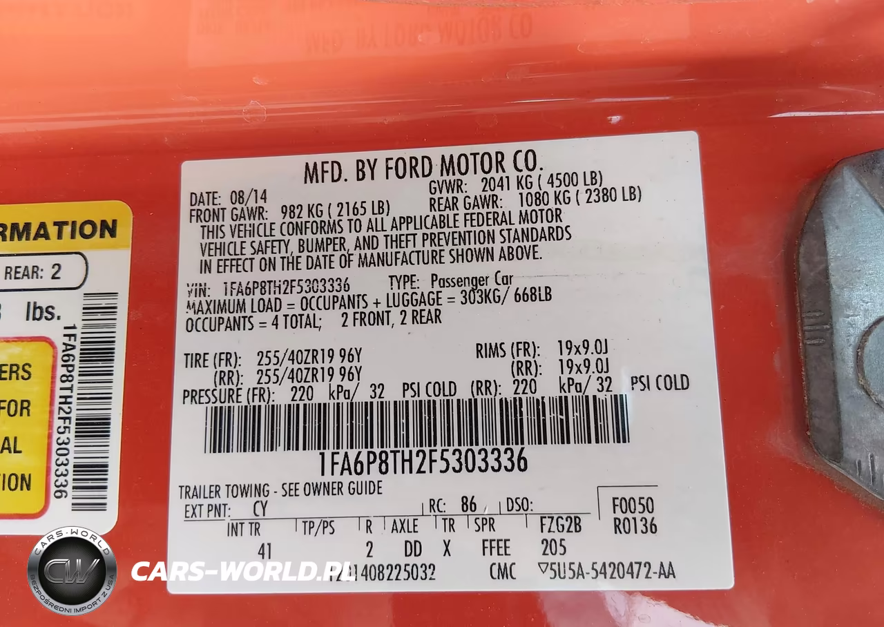 2015 Ford Mustang Ecoboost VIN:1FA6P8TH2F5303336 - 9