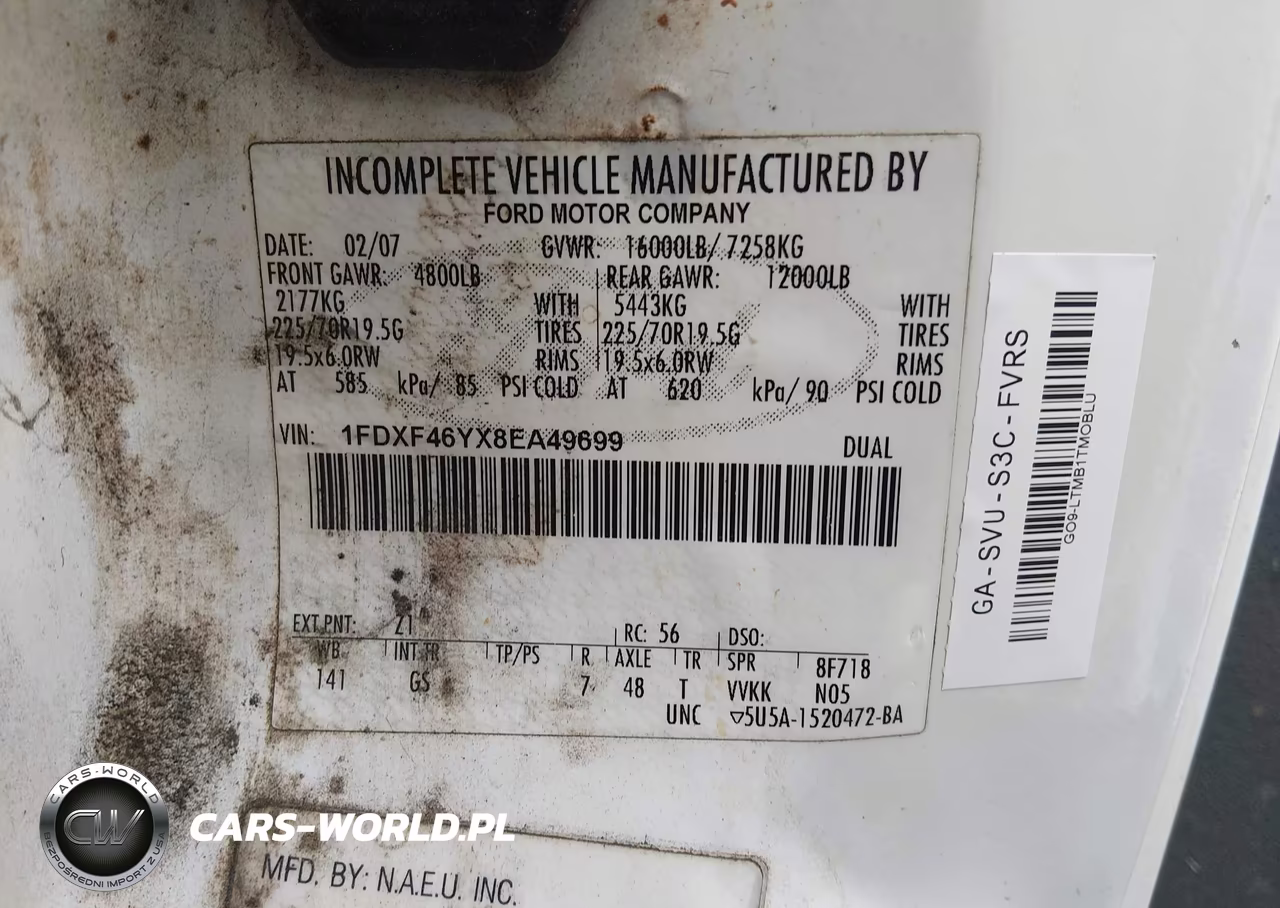 2008 Ford F-450 Chassis Xl-Xlt VIN:1FDXF46YX8EA49699 - 9