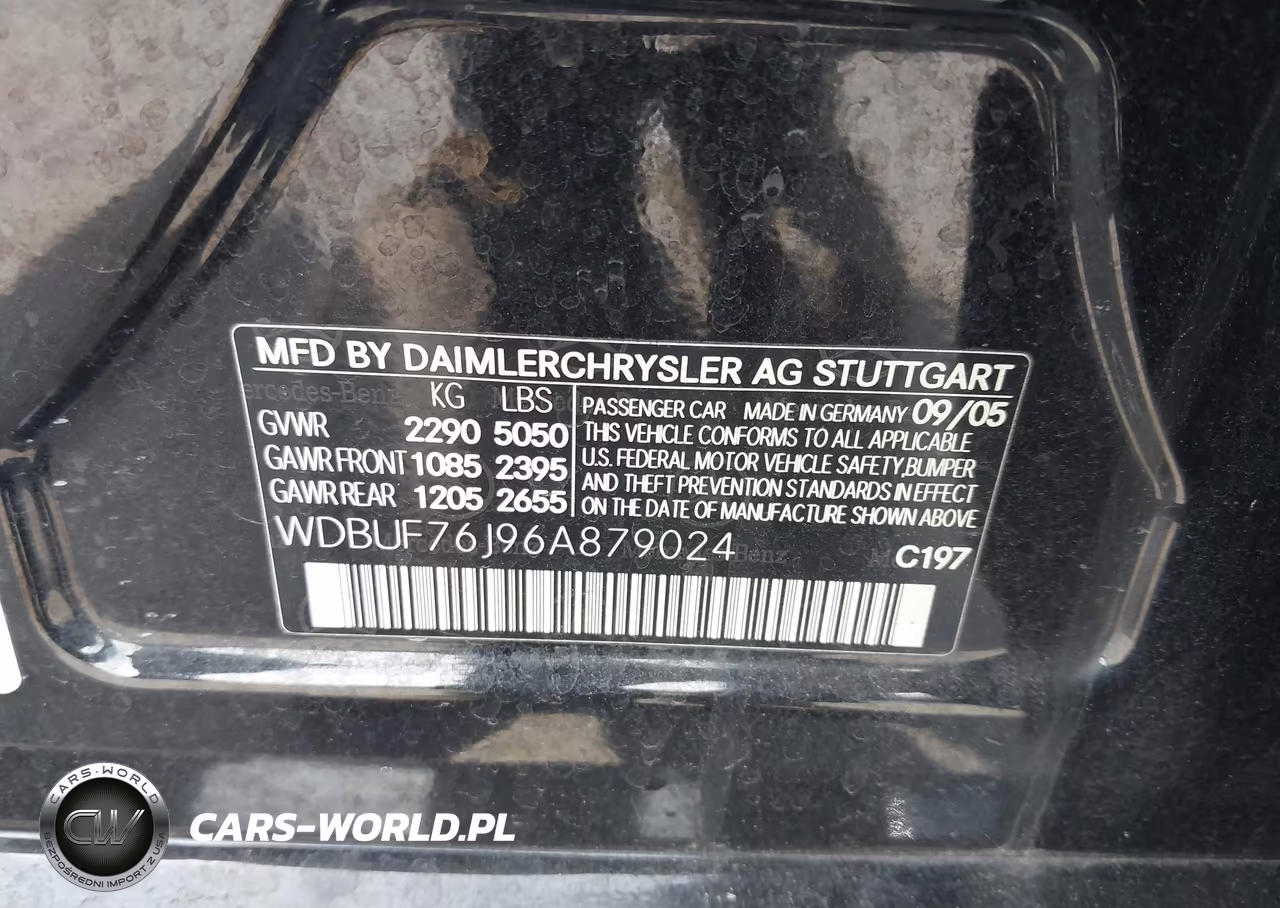 2006 Mercedes-Benz E 55 Amg VIN:WDBUF76J96A879024 - 9