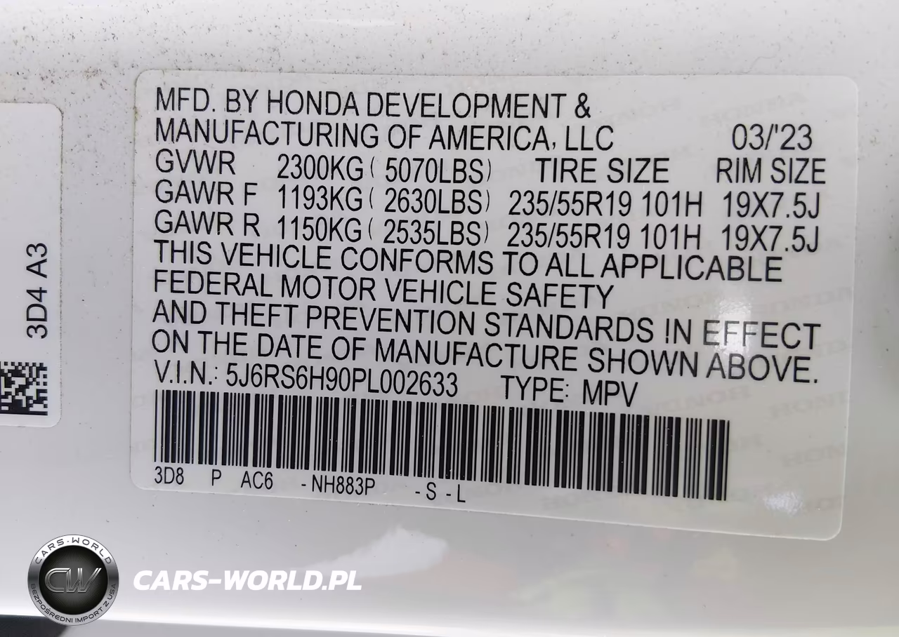 2023 Honda Cr-V Hybrid Sport Touring VIN:5J6RS6H90PL002633 - 9