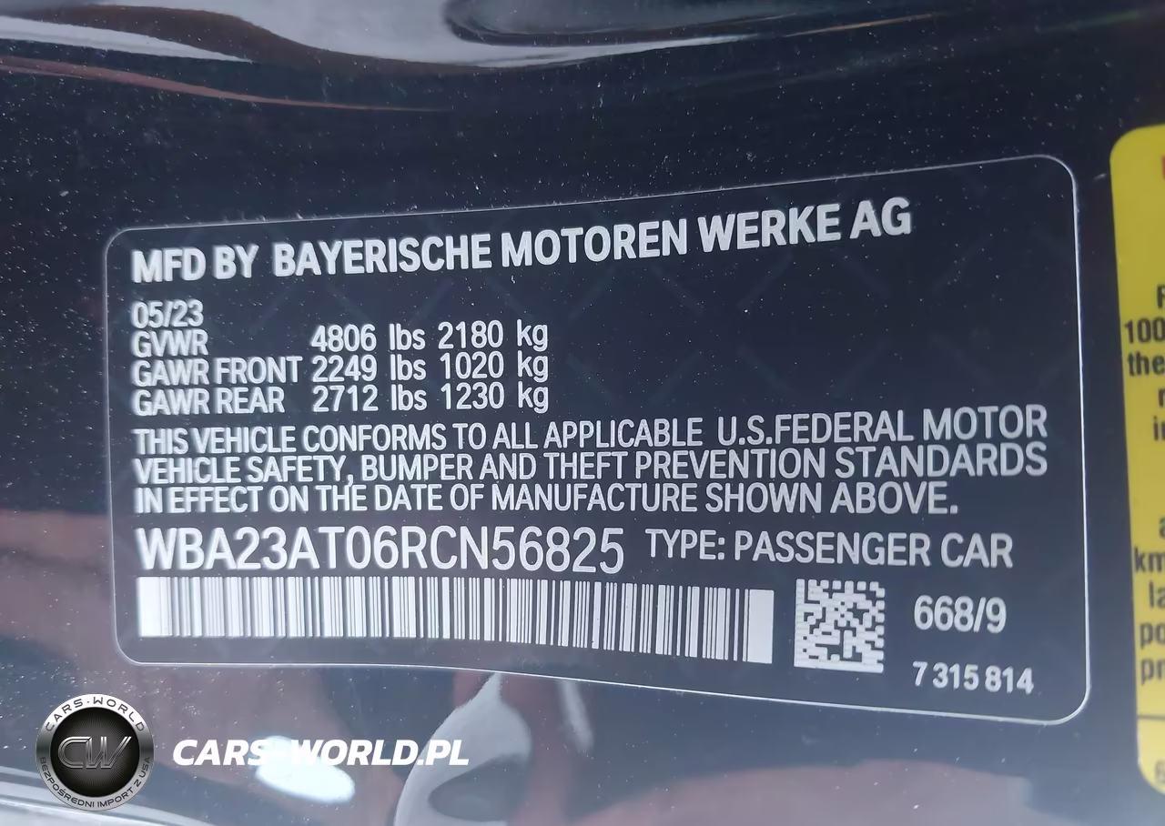 2024 BMW 430I VIN:WBA23AT06RCN56825 - 9