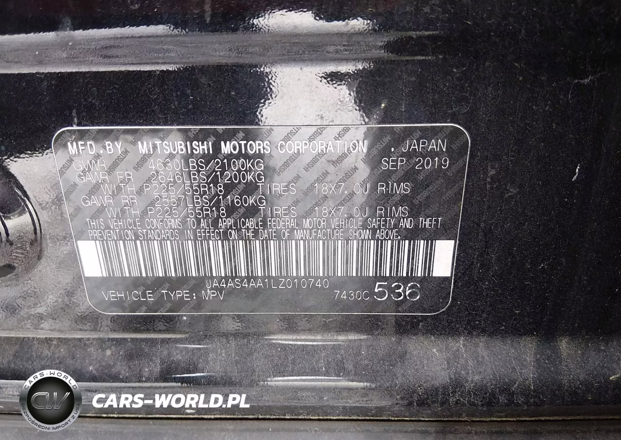 2020 Mitsubishi Eclipse Cross Sp 1.5T VIN:JA4AS4AA1LZ010740 - 9