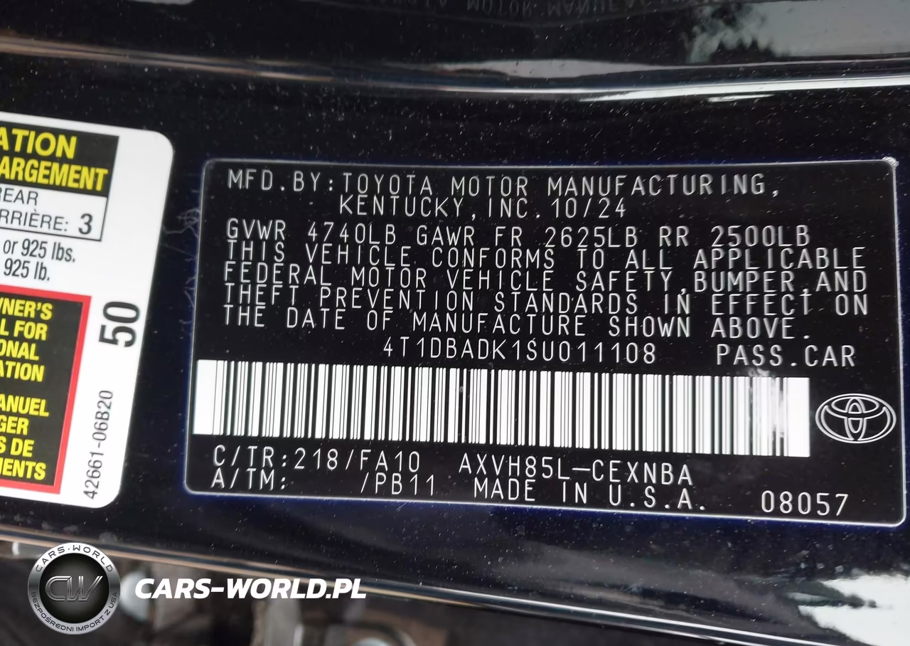 2025 Toyota Camry Le VIN:4T1DBADK1SU011108 - 9