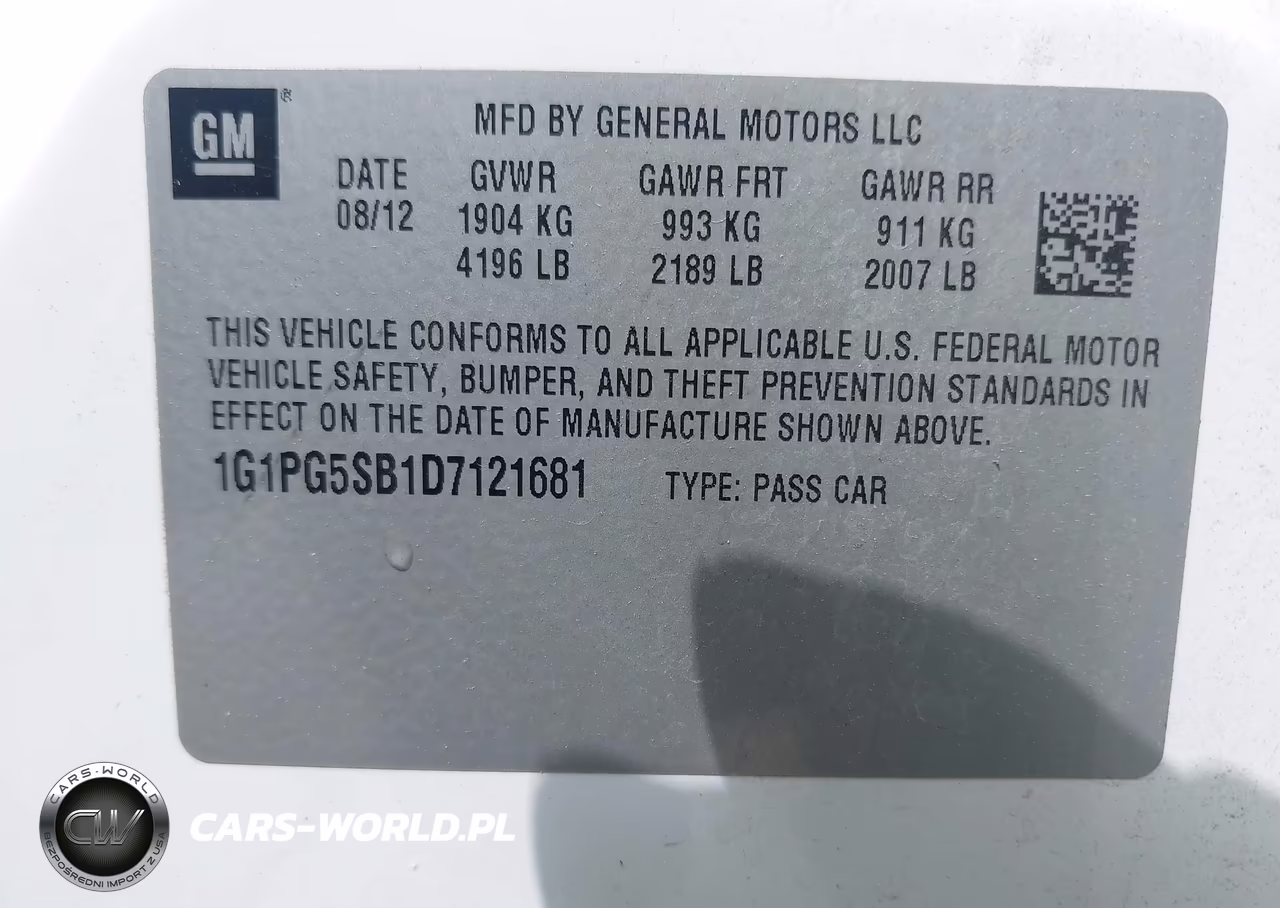 2013 Chevrolet Cruze Ltz VIN:1G1PG5SB1D7121681 - 9