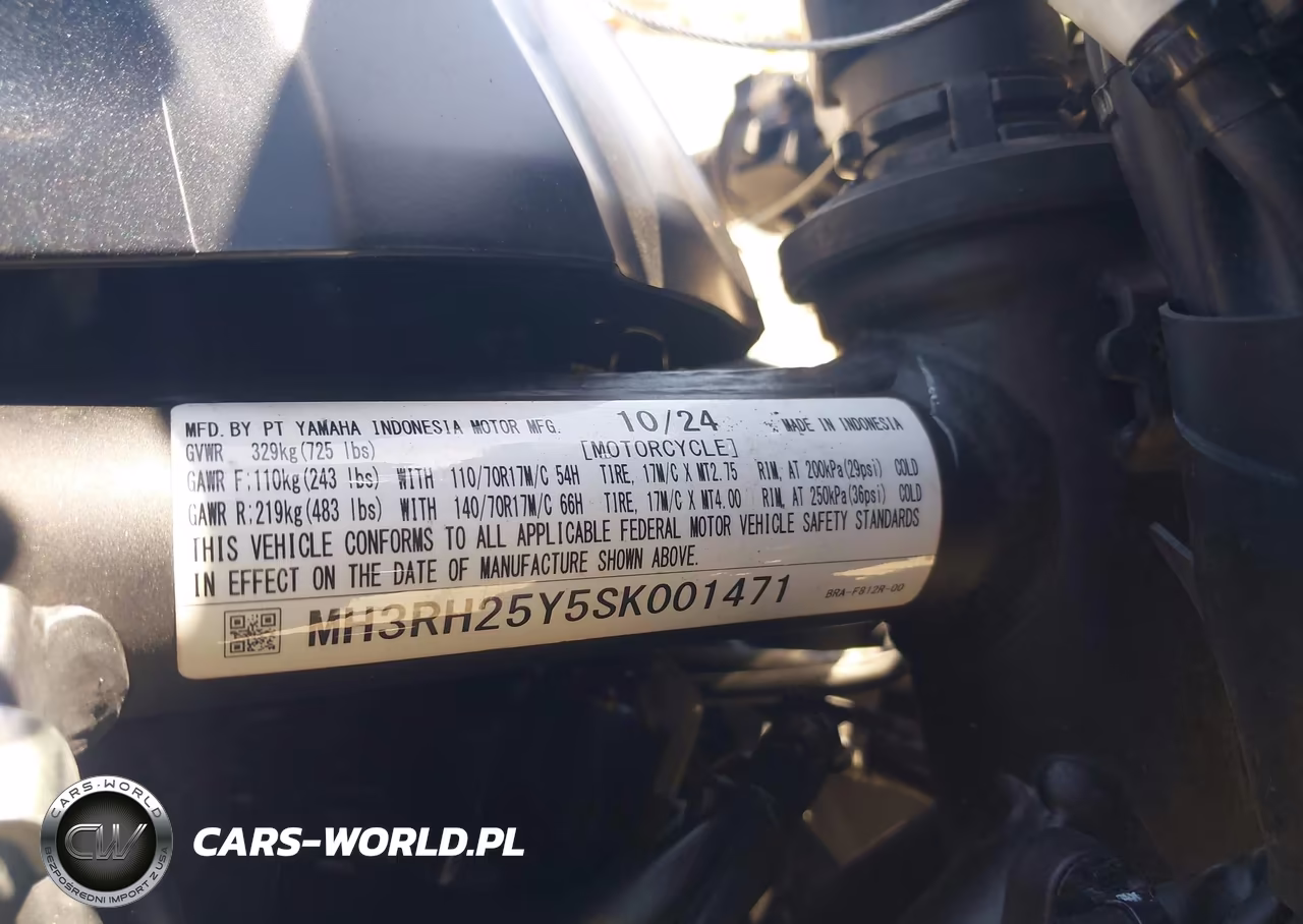 2025 Yamaha Yfz320 Ac VIN:MH3RH25Y5SK001471 - 10