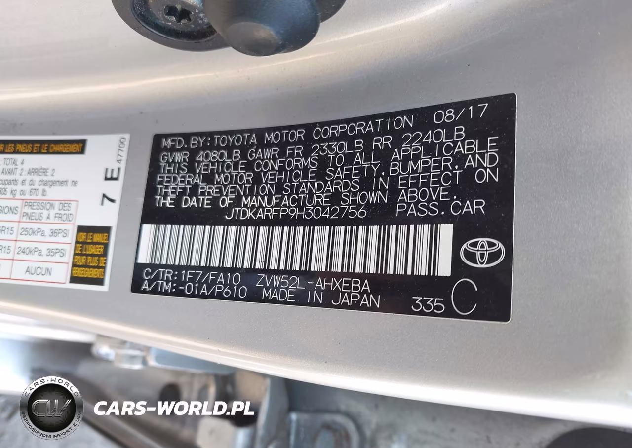 2017 Toyota Prius Prime Plus VIN:JTDKARFP9H3042756 - 9