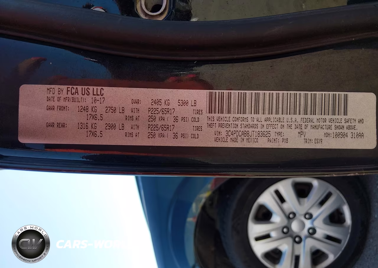 2018 Dodge Journey Se VIN:3C4PDCAB8JT183625 - 9