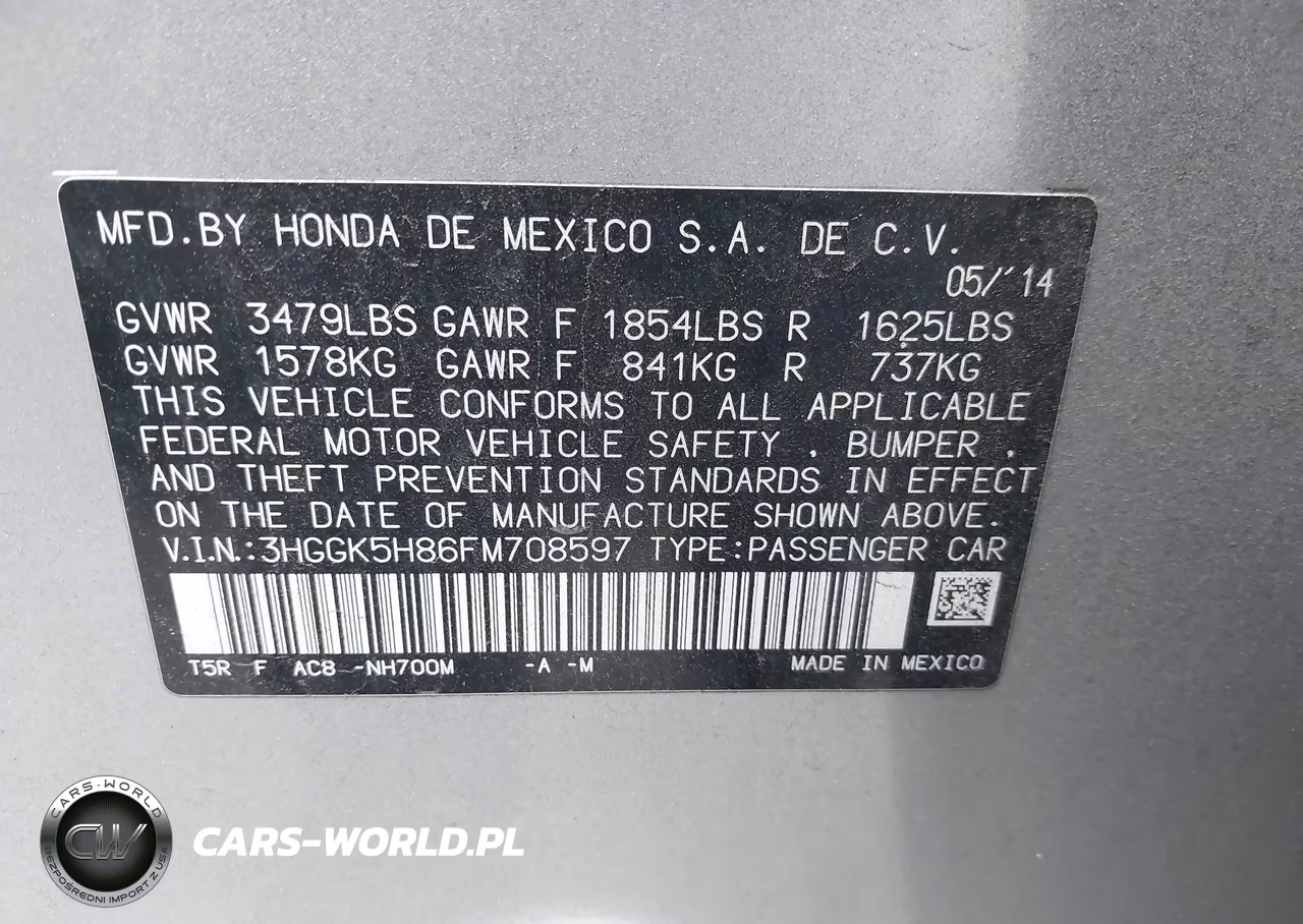 2015 Honda Fit Ex-Ex-L VIN:3HGGK5H86FM708597 - 9