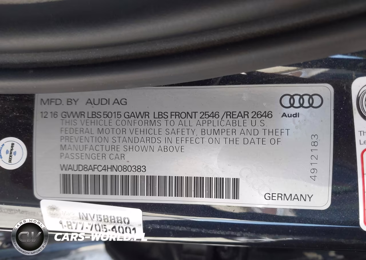 2017 Audi A6 2.0T Premium VIN:WAUD8AFC4HN080383 - 9