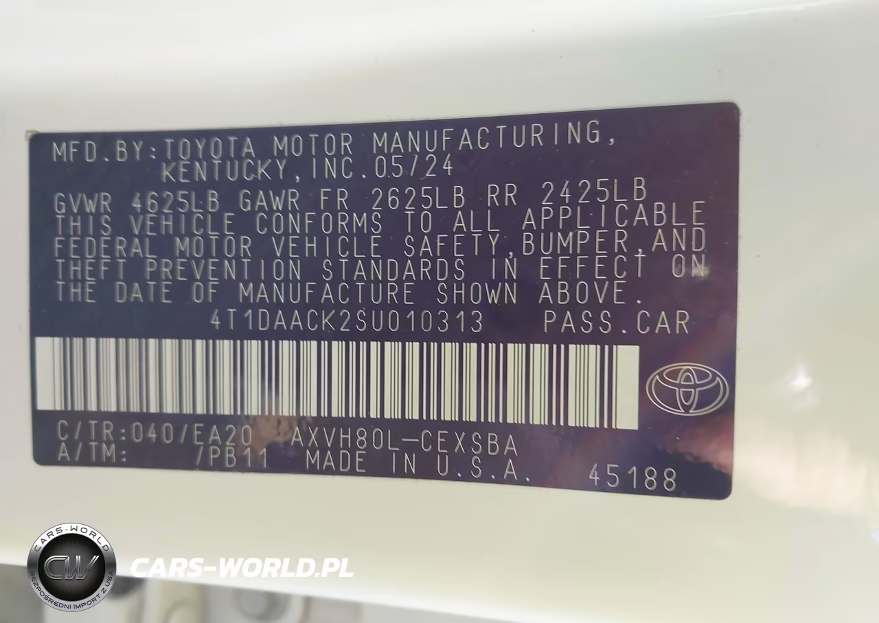 2025 Toyota Camry Le-Se-Xle-Xse VIN:4T1DAACK2SU010313 - 9