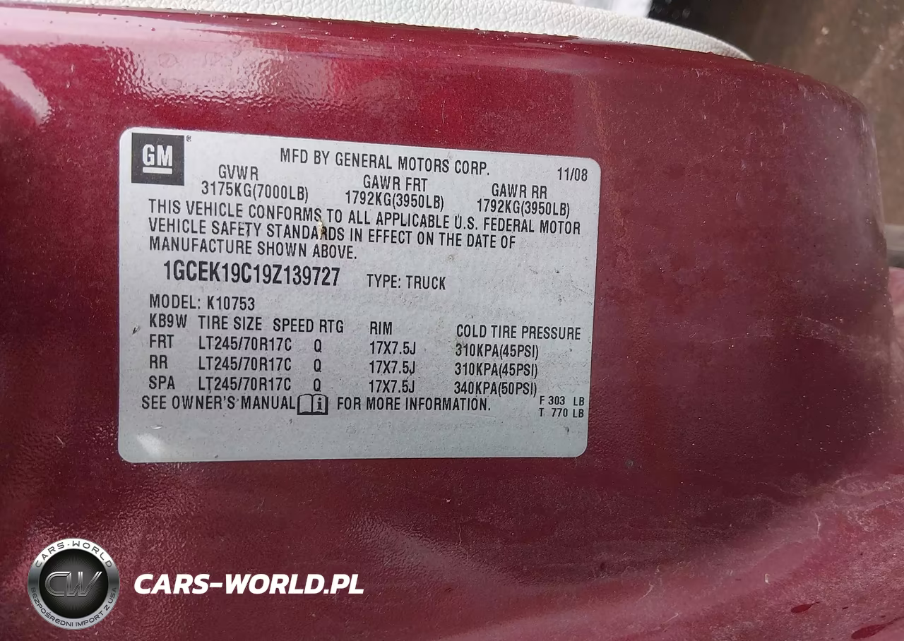 2009 Chevrolet Silverado 1500 Work Truck VIN:1GCEK19C19Z139727 - 9