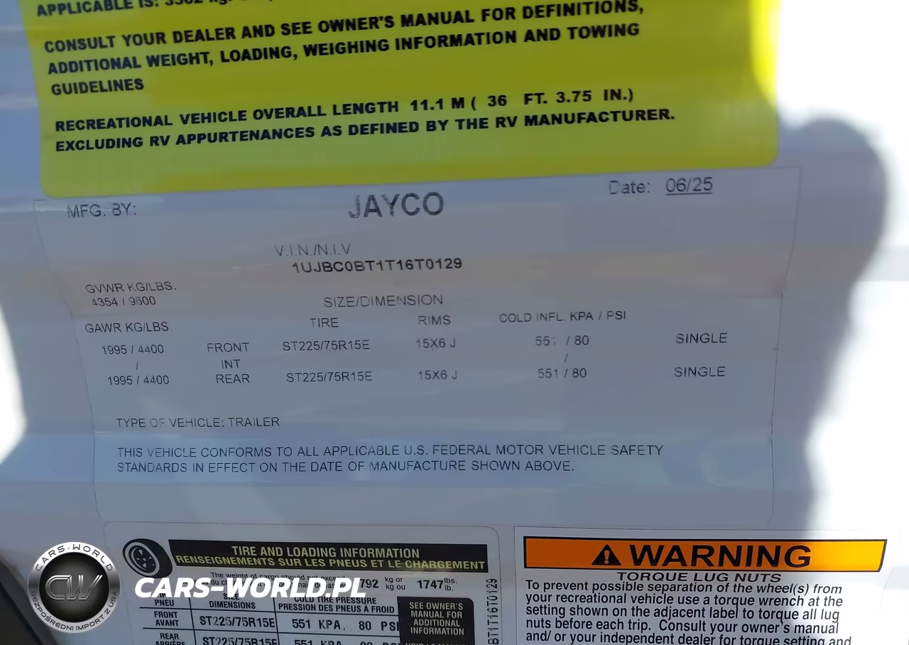 2026 Jayco Other VIN:1UJBC0BT1T16T0129 - 9