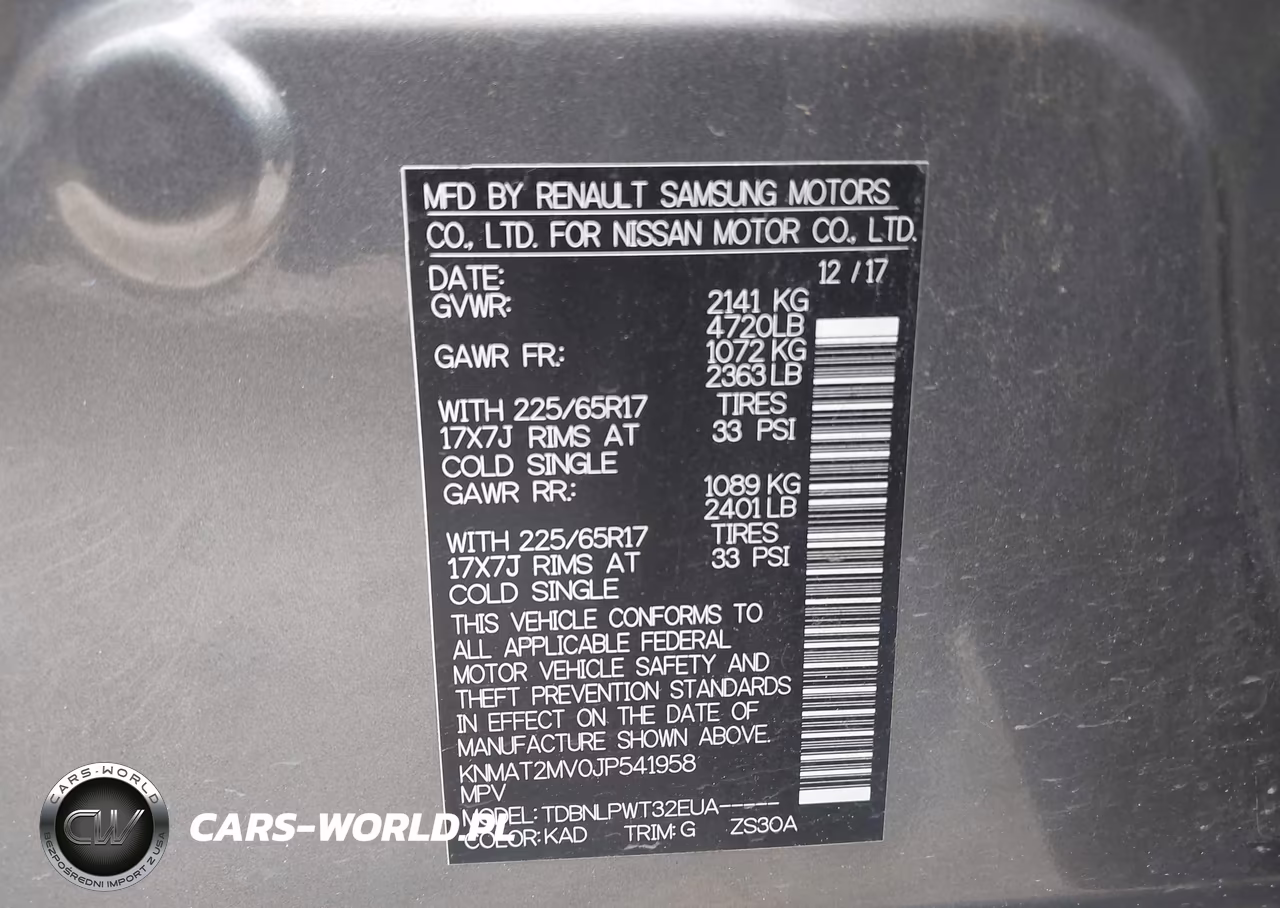 2018 Nissan Rogue S VIN:KNMAT2MV0JP541958 - 9