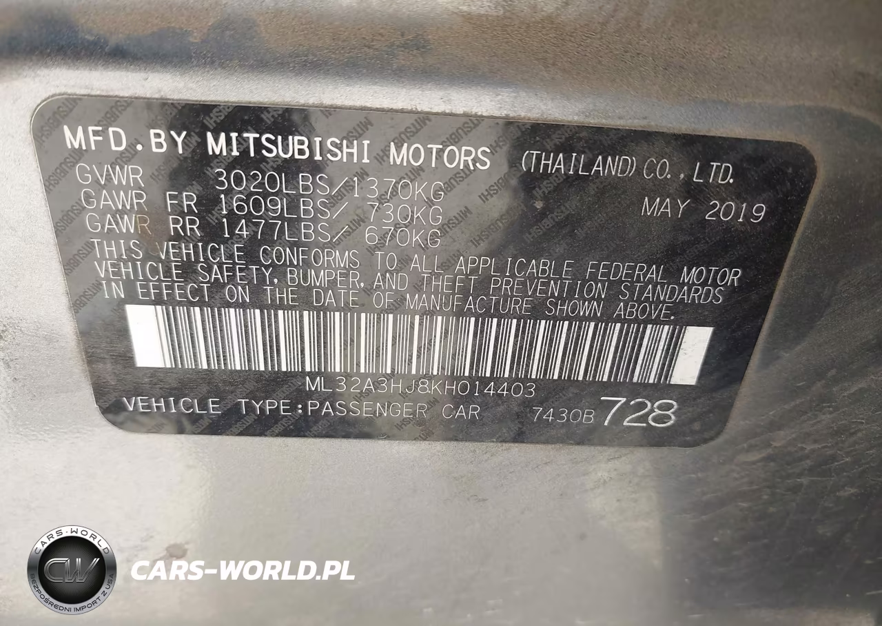 2019 Mitsubishi Mirage Es-Rf VIN:ML32A3HJ8KH014403 - 9