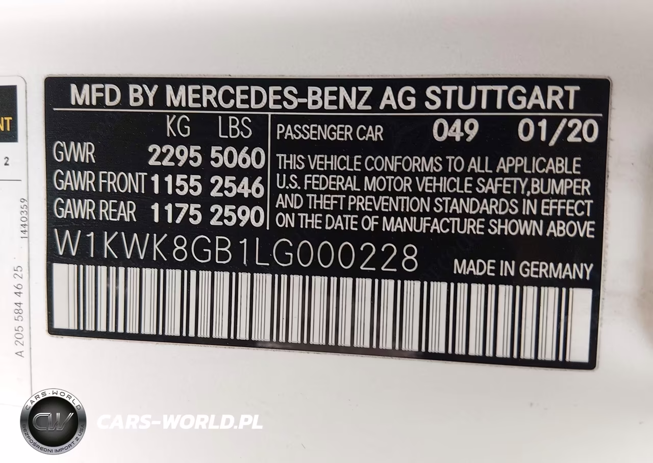 2020 Mercedes-Benz Amg C 63 VIN:W1KWK8GB1LG000228 - 9