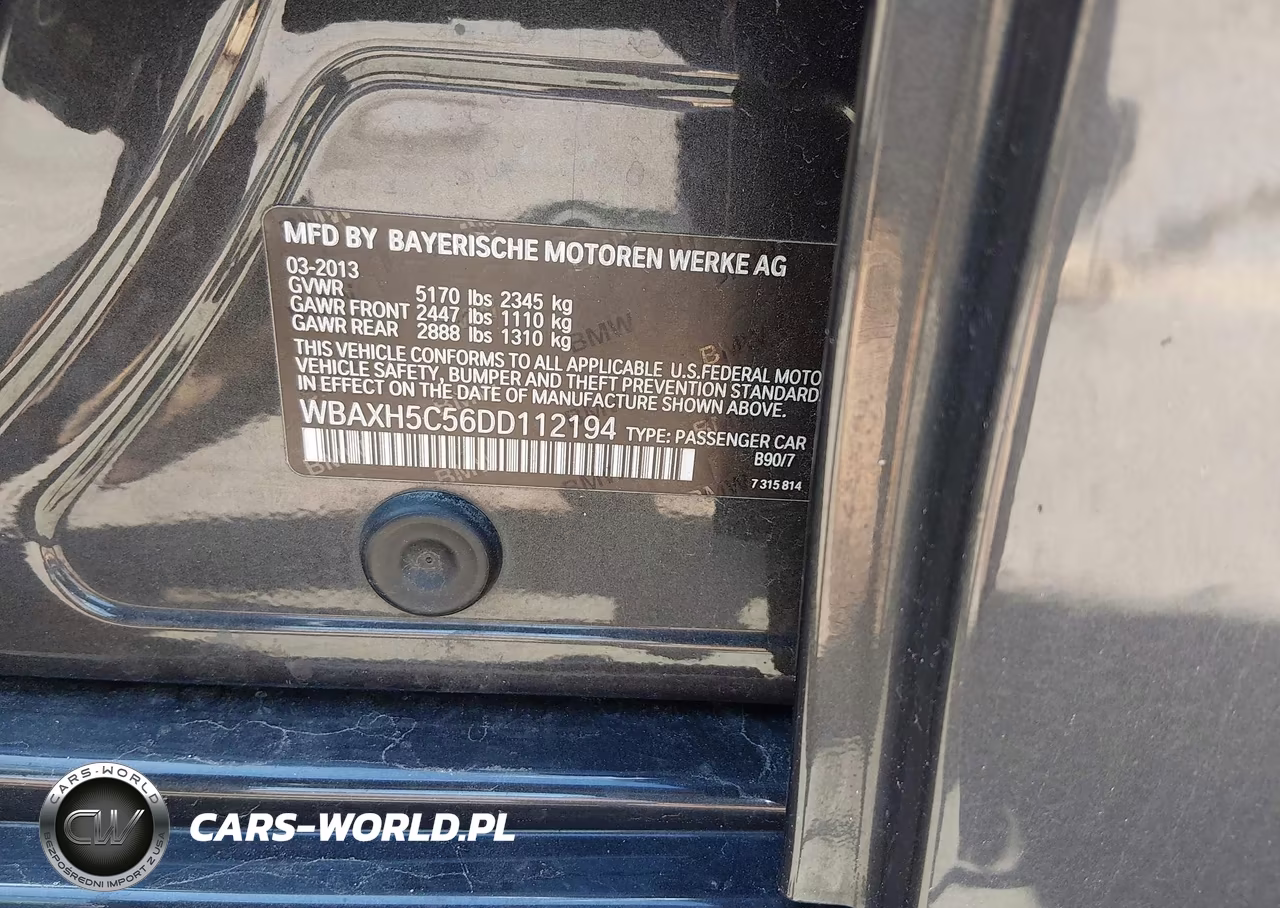 2013 BMW 528I xDrive VIN:WBAXH5C56DD112194 - 9