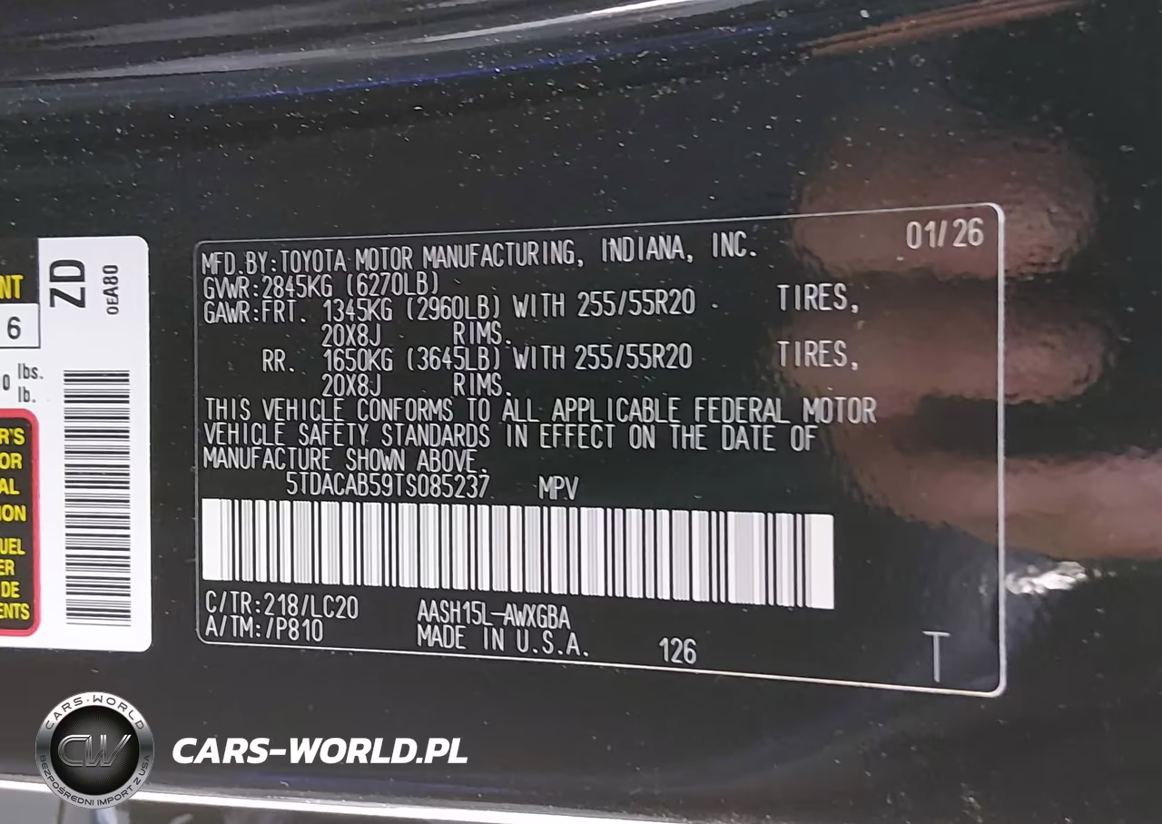 2026 Toyota Grand Highlander Hybrid Limited VIN:5TDACAB59TS085237 - 9
