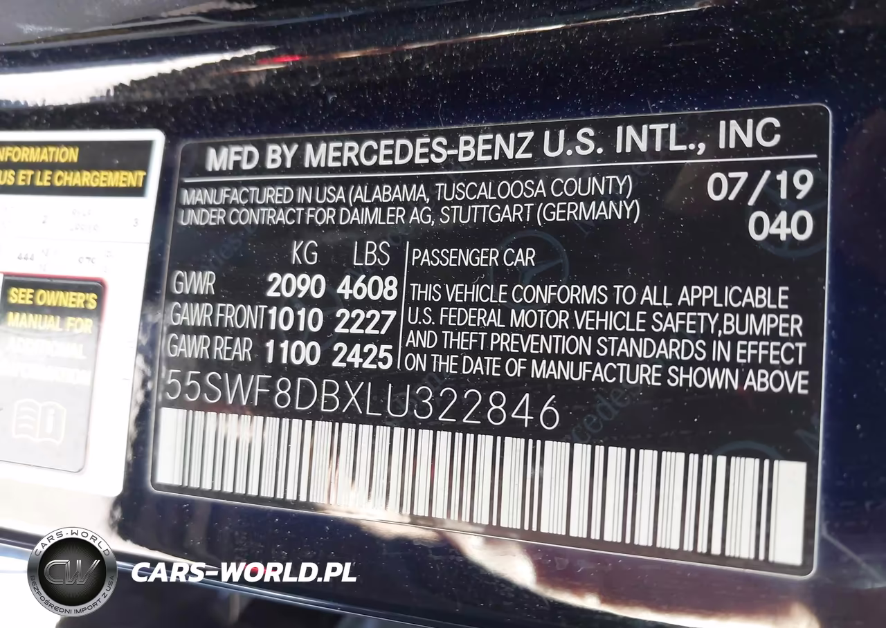 2020 Mercedes-Benz C 300 VIN:55SWF8DBXLU322846 - 9
