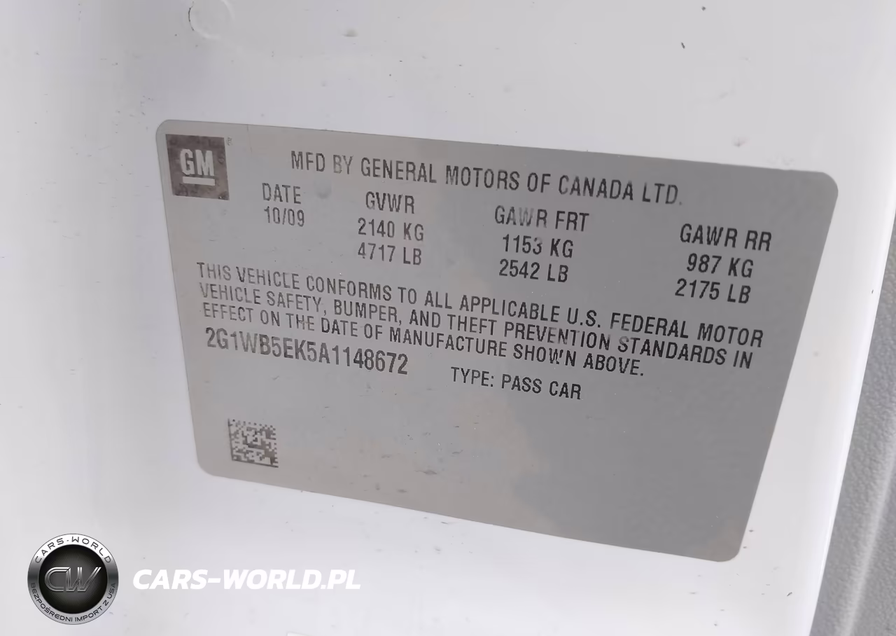 2010 Chevrolet Impala Lt VIN:2G1WB5EK5A1148672 - 9
