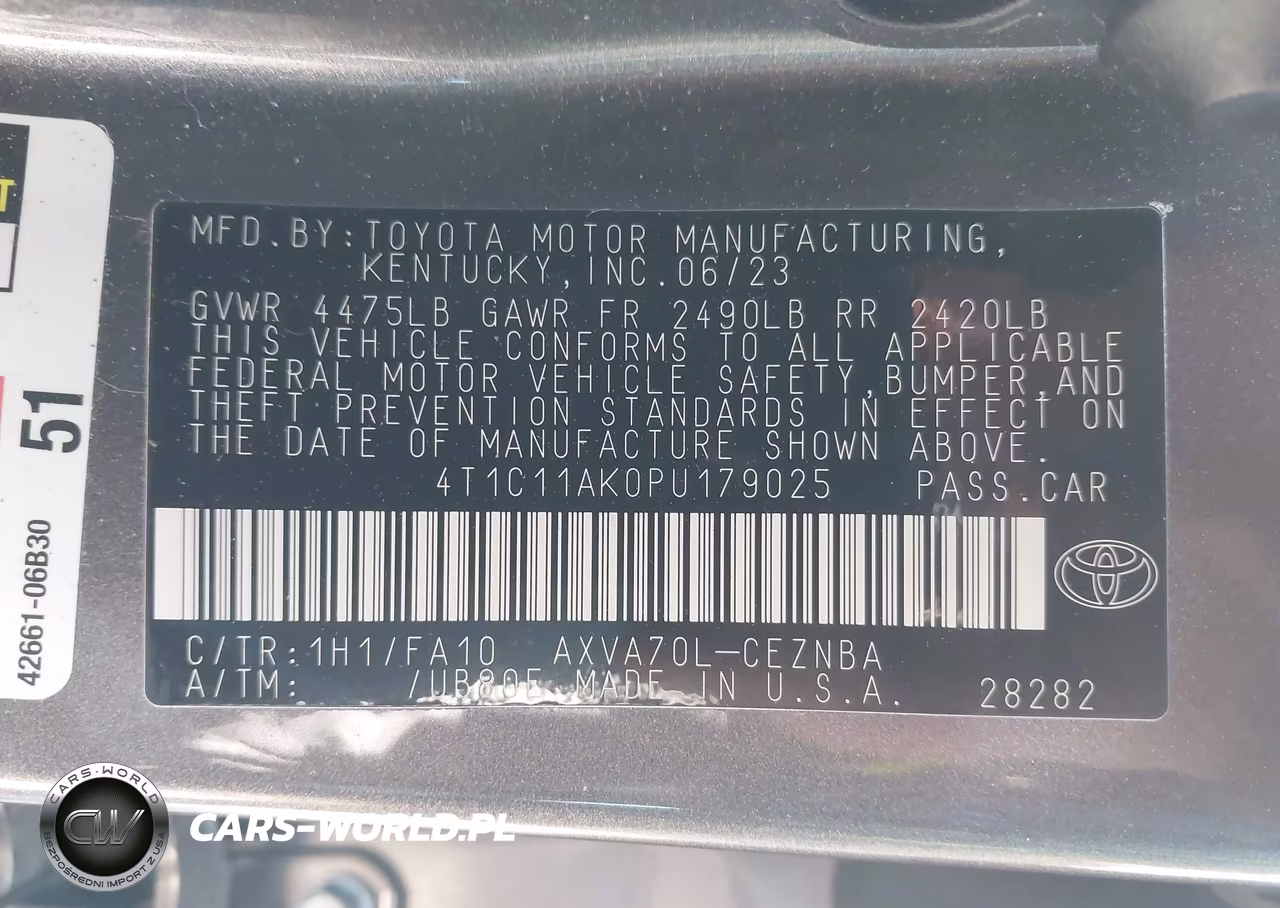 2023 Toyota Camry Le VIN:4T1C11AK0PU179025 - 9