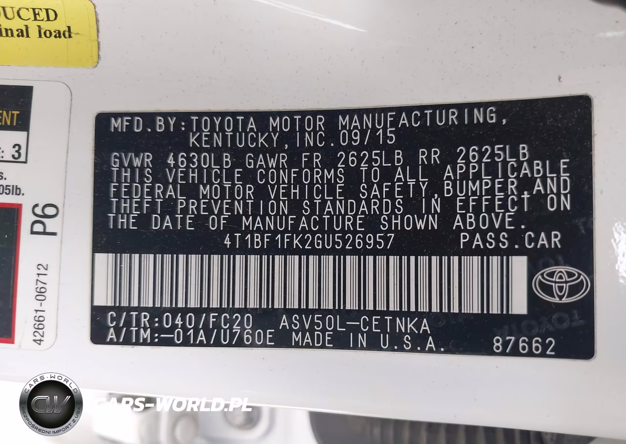 2016 Toyota Camry Le VIN:4T1BF1FK2GU526957 - 9