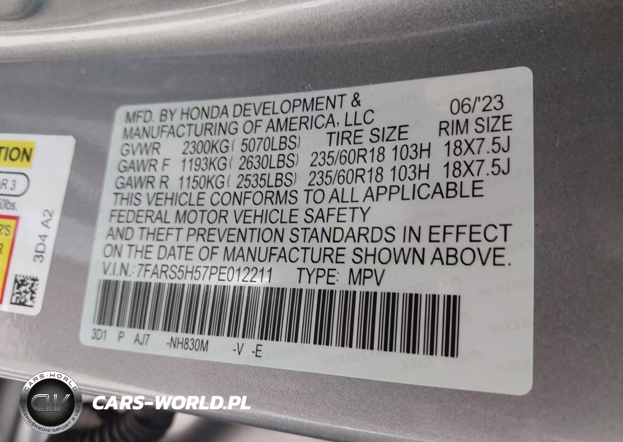 2023 Honda Cr-V Hybrid Sport VIN:7FARS5H57PE012211 - 9