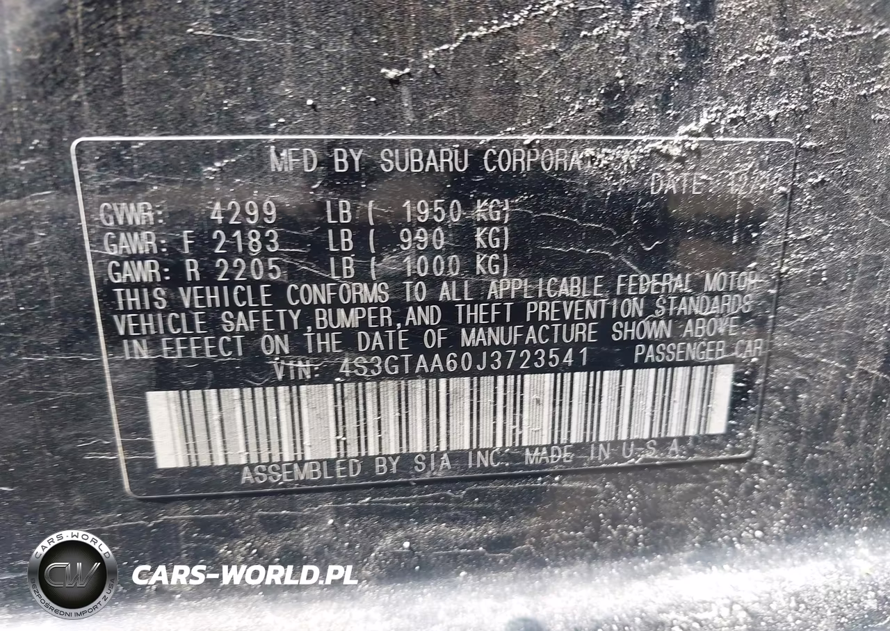 2018 Subaru Impreza 2.0I VIN:4S3GTAA60J3723541 - 9