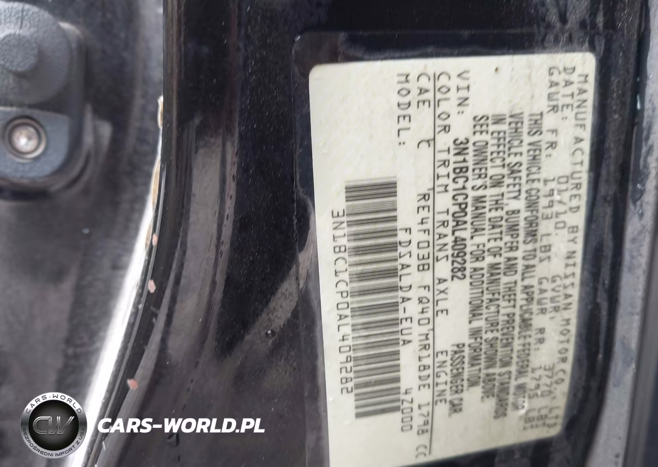 2010 Nissan Versa 1.8S VIN:3N1BC1CP0AL409282 - 9