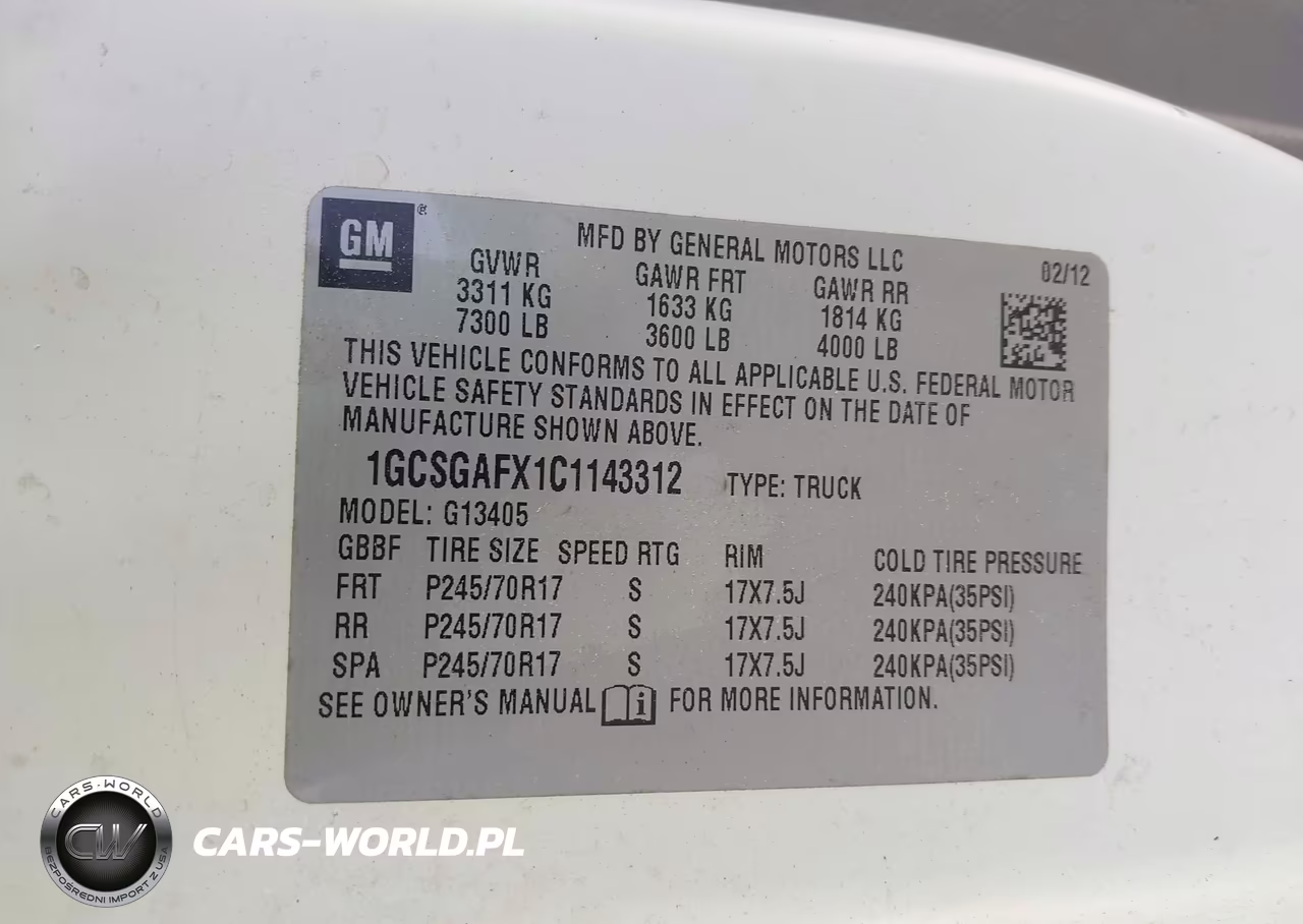 2012 Chevrolet Express 1500 Work Van VIN:1GCSGAFX1C1143312 - 9