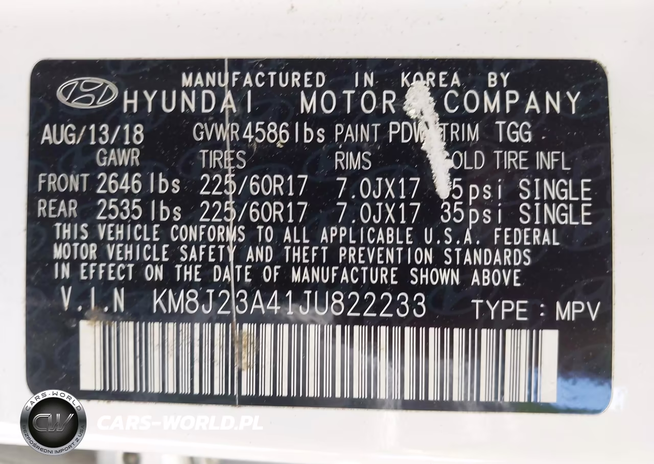 2018 Hyundai Tucson Se VIN:KM8J23A41JU822233 - 9
