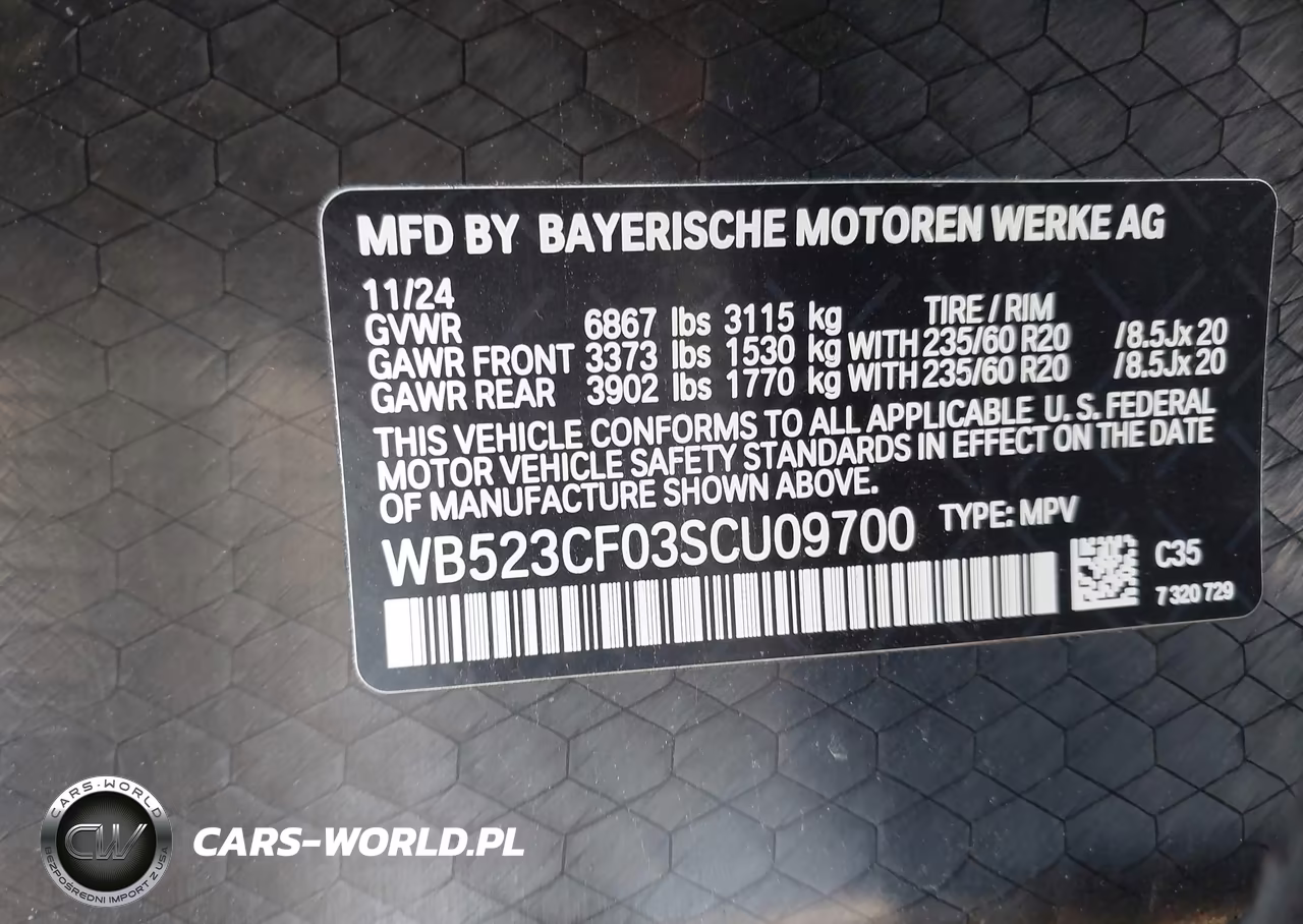 2025 BMW Ix xDrive50 VIN:WB523CF03SCU09700 - 9