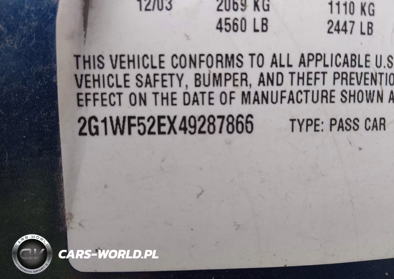 2004 Chevrolet Impala VIN:2G1WF52EX49287866 - 9