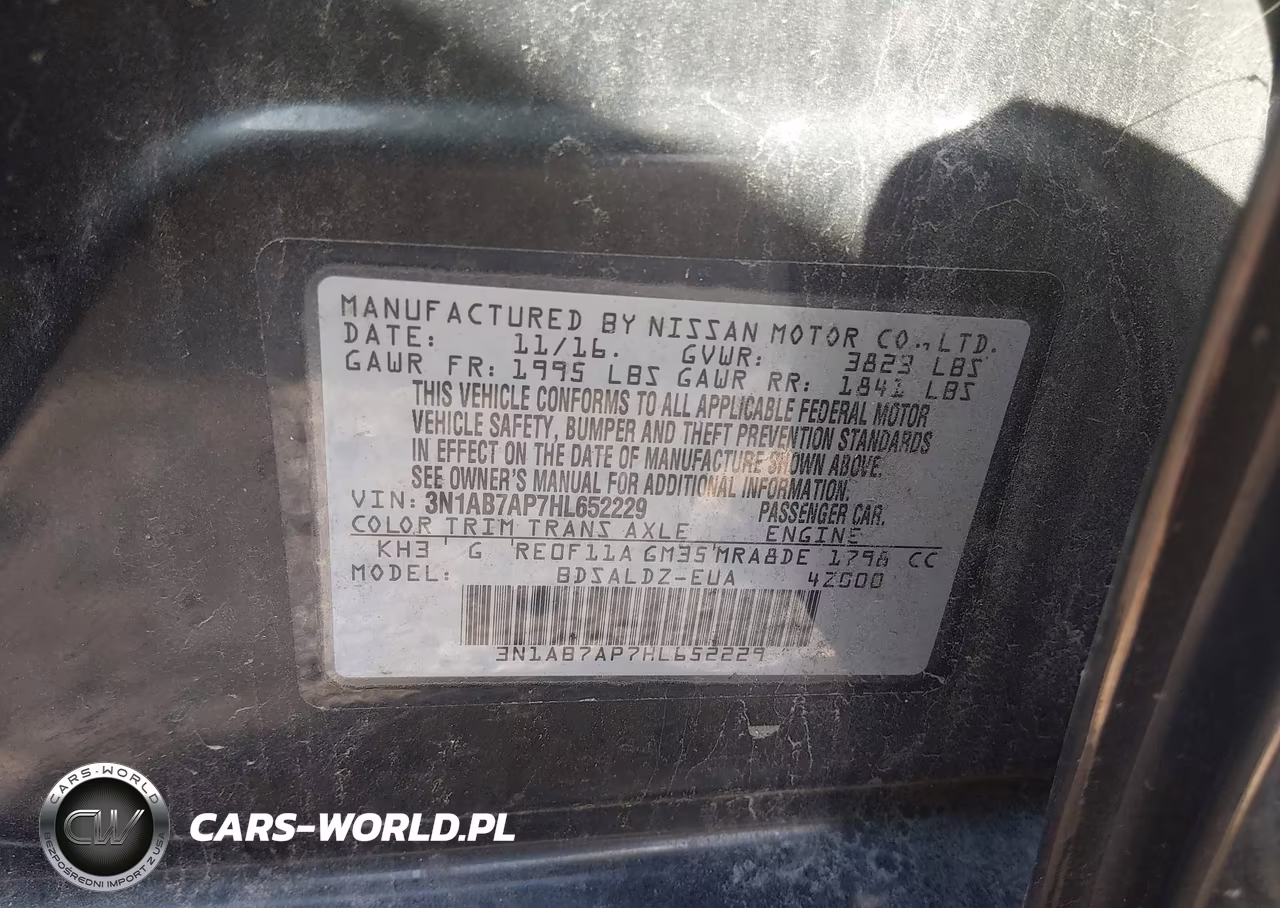 2017 Nissan Sentra Sv VIN:3N1AB7AP7HL652229 - 9