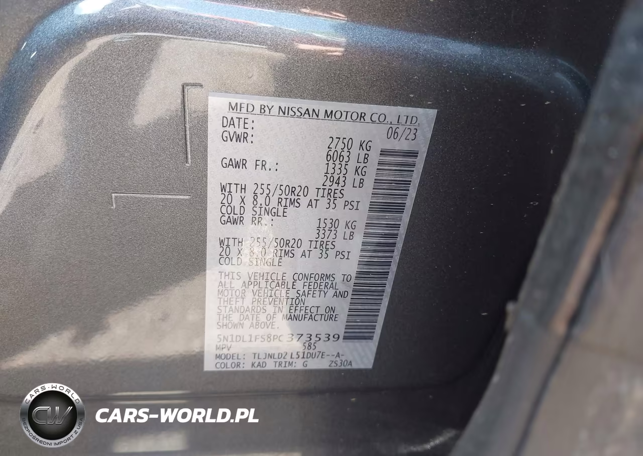2023 Infiniti Qx60 Luxe Awd VIN:5N1DL1FS8PC373539 - 9