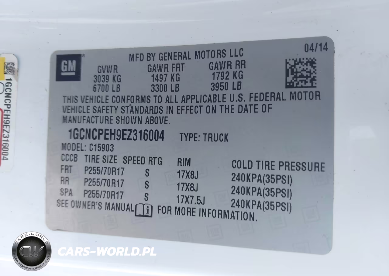2014 Chevrolet Silverado 1500 Work Truck 2Wt VIN:1GCNCPEH9EZ316004 - 9