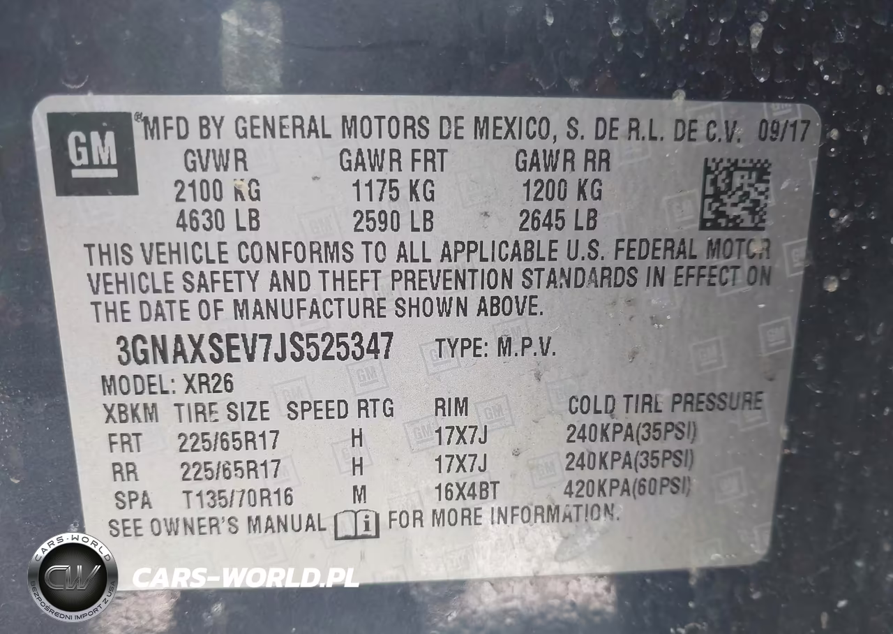 2018 Chevrolet Equinox Lt VIN:3GNAXSEV7JS525347 - 9