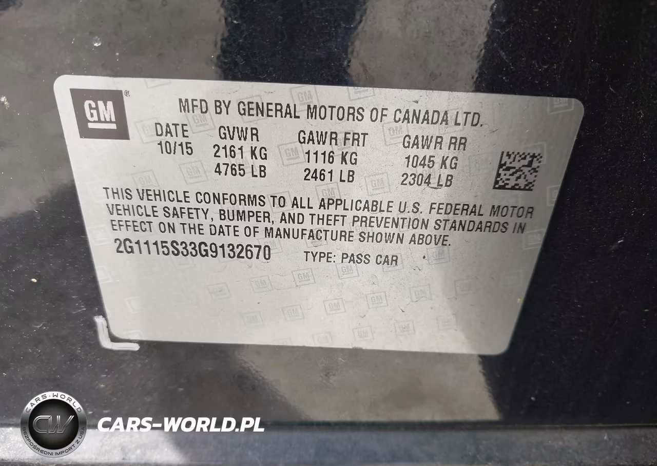 2016 Chevrolet Impala 2Lt VIN:2G1115S33G9132670 - 9