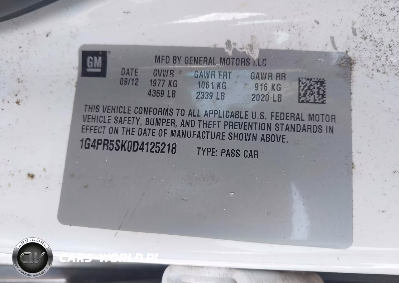 2013 Buick Verano Convenience Group VIN:1G4PR5SK0D4125218 - 9