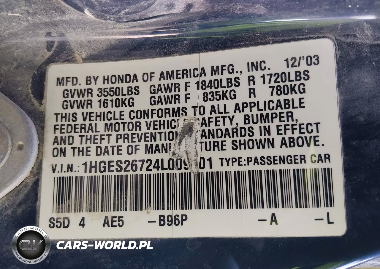 2004 Honda Civic Ex VIN:1HGES26724L009501 - 9